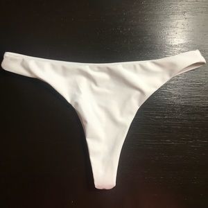 White Thong Bikini Bottoms